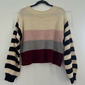 Inspired Hearts Striped Sweater